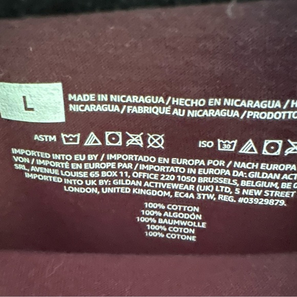 Black T-Shirt with Red and White Graphic - Picture 3 of 6